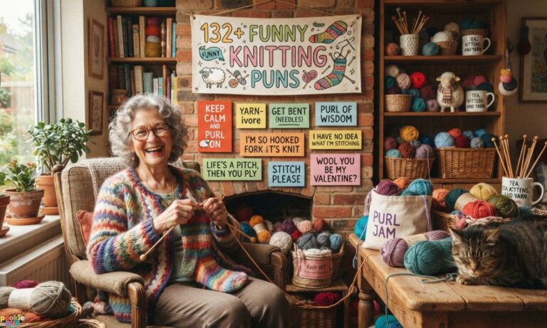 132+ Funny Knitting Puns 