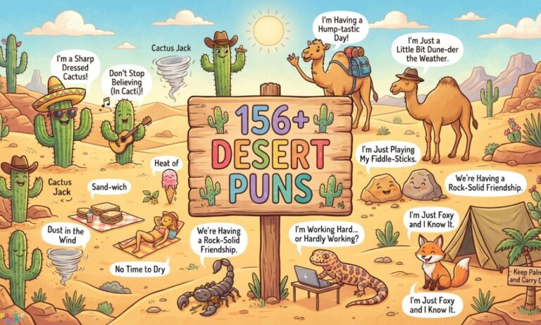 156+ Desert Puns