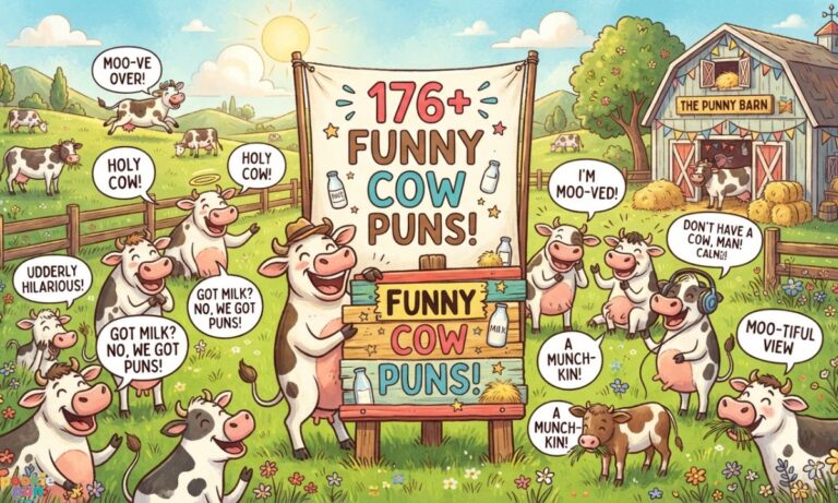176+ Funny Cow Puns