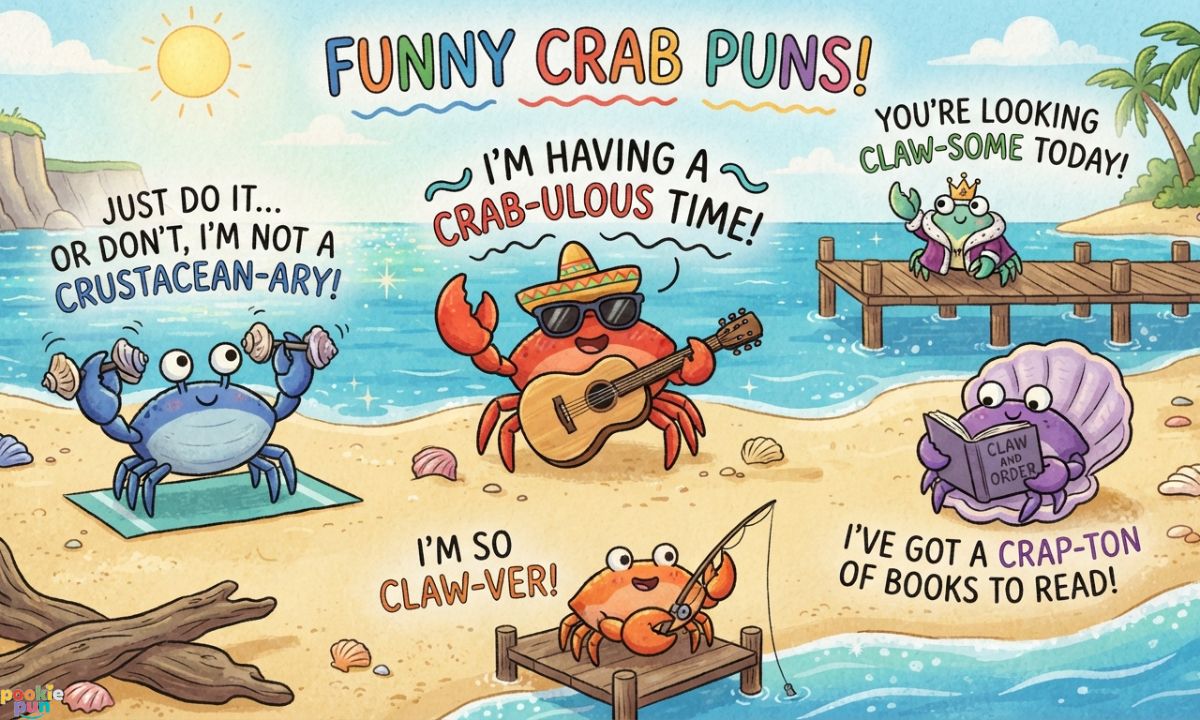 Funny Crab Puns One Liners