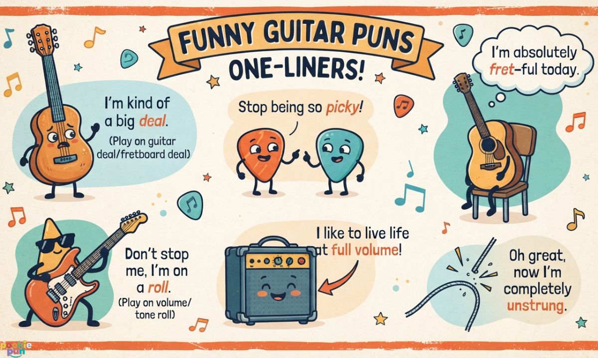 Funny Guitar Puns One Liners