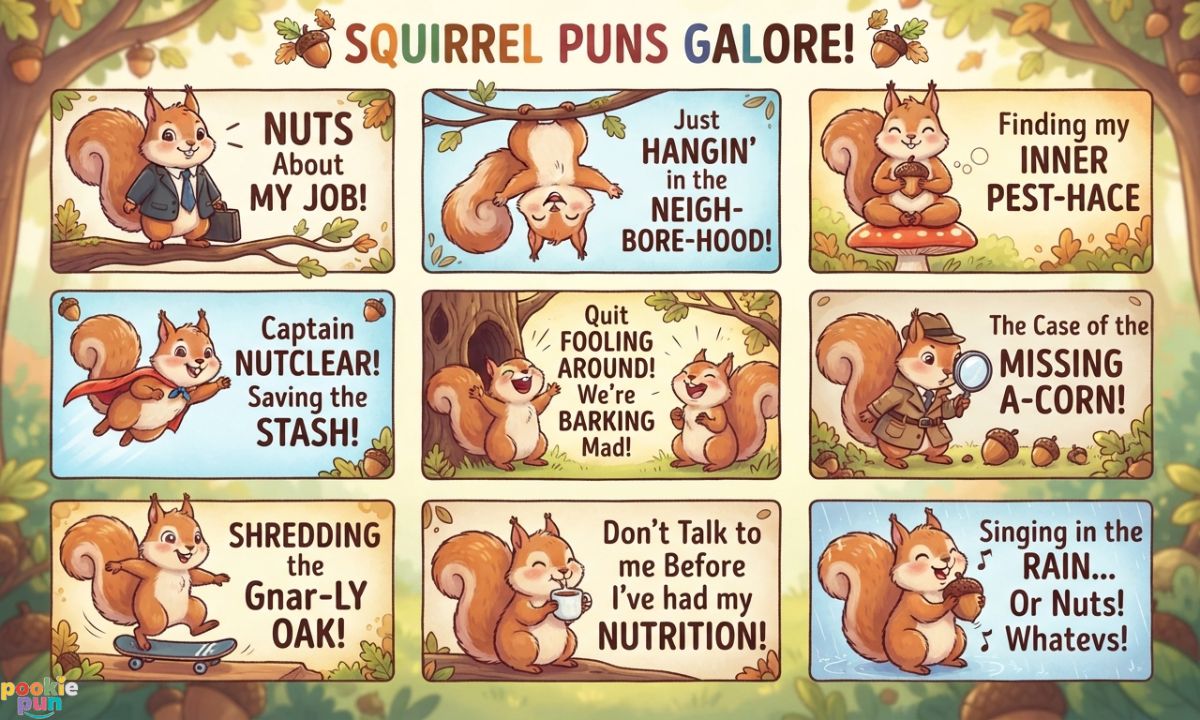Funny Squirrel Puns