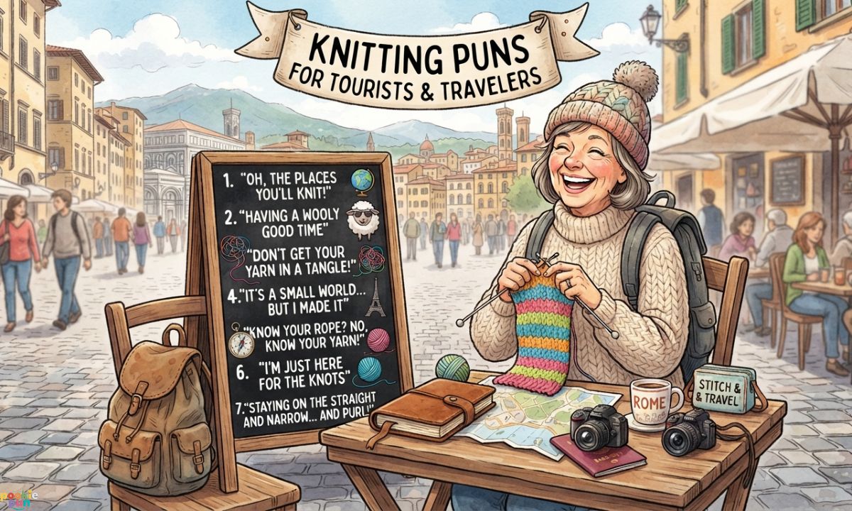 Knitting Puns for Tourists