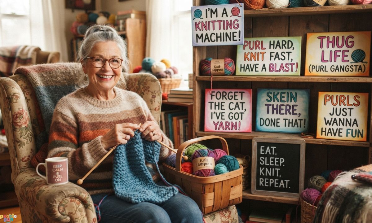 Short Funny Knitting Puns