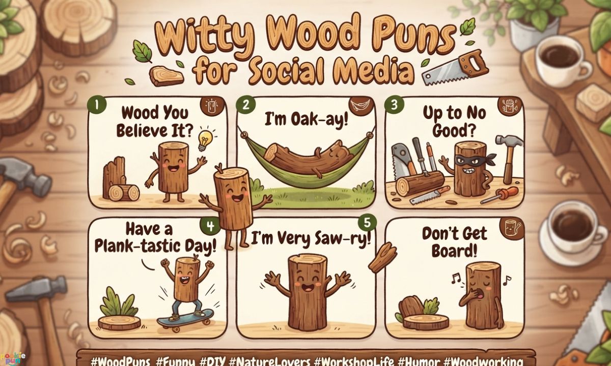 Wood Puns for Social Media