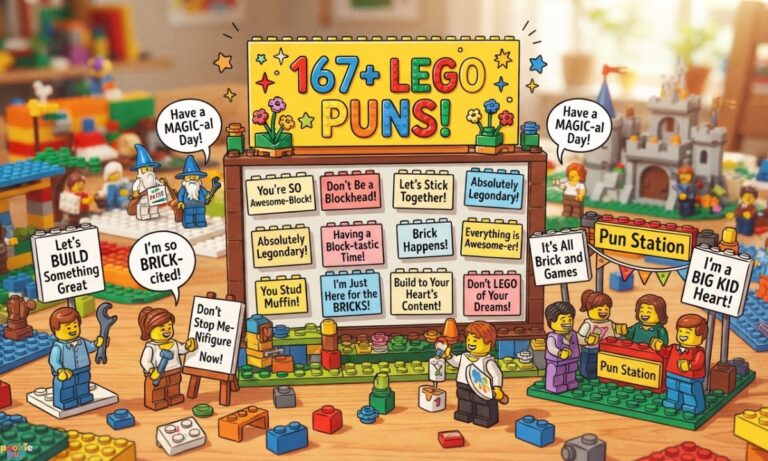 167+ Lego Puns