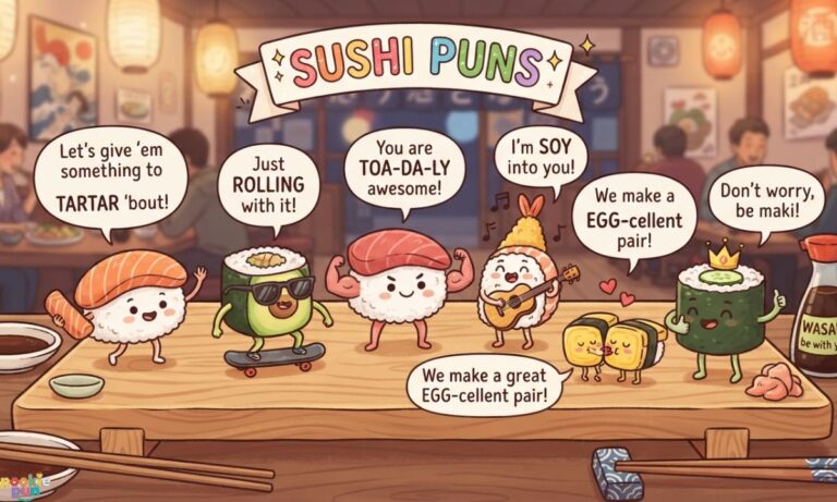 182+ Sushi Puns