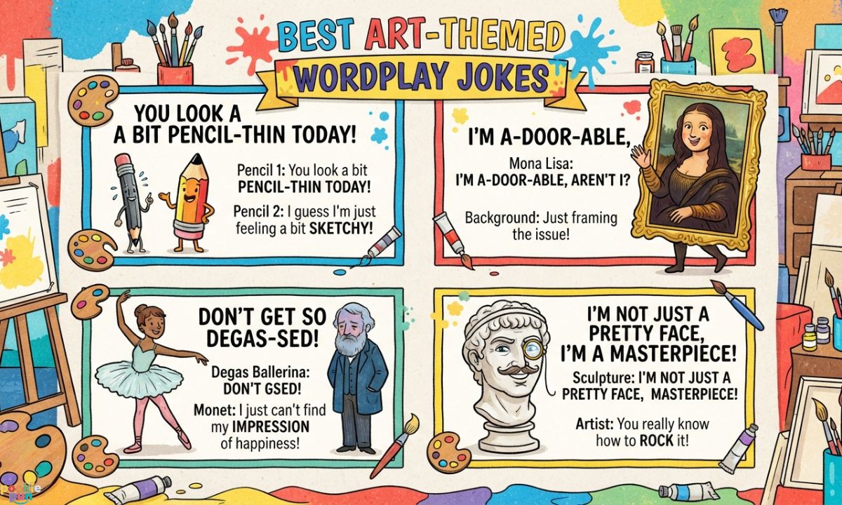 Art-Themed Wordplay Jokes