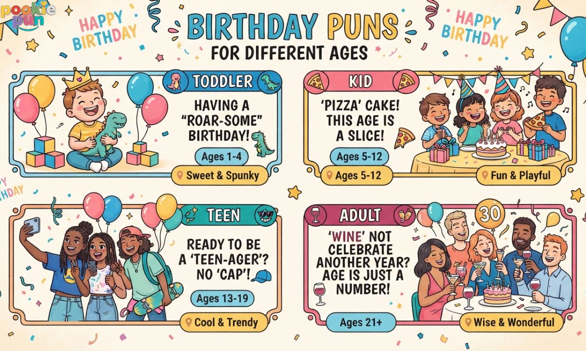 Birthday Puns for Different Ages