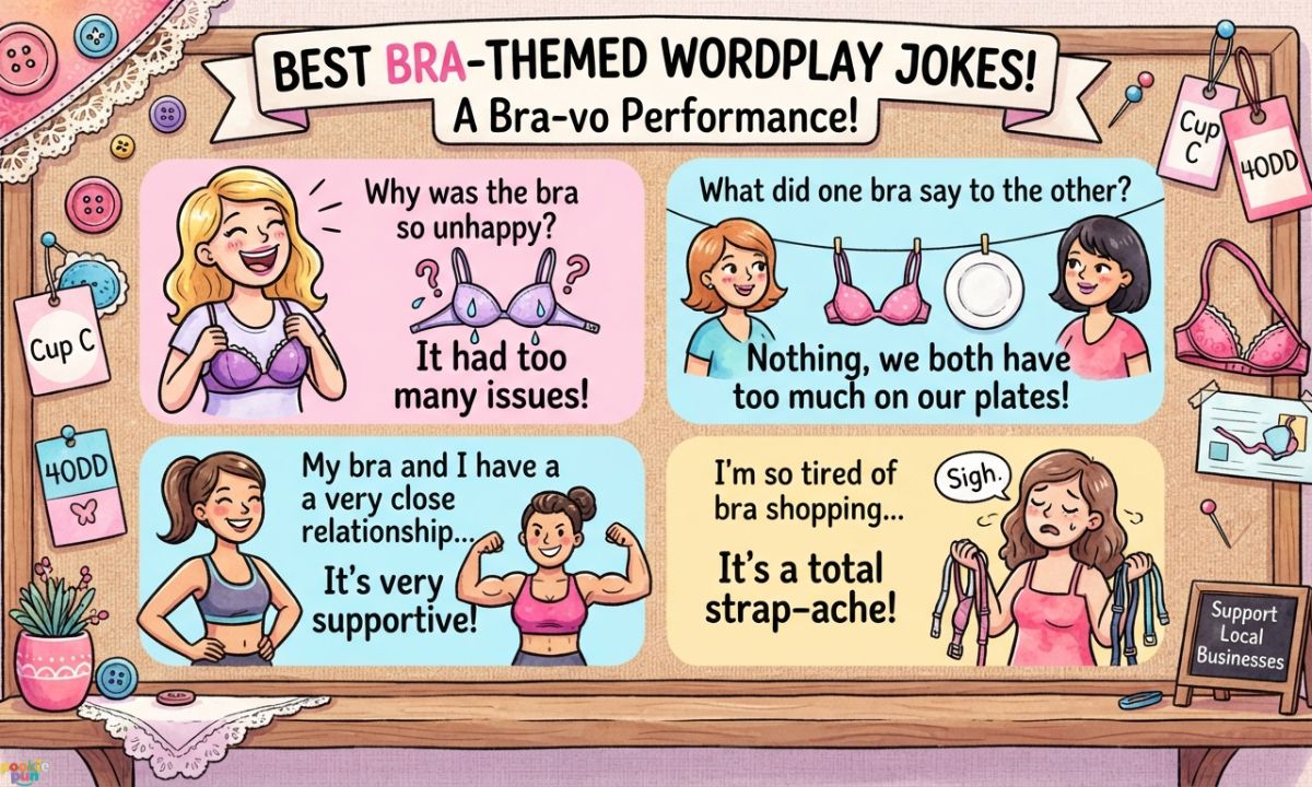 Bra-Themed Wordplay Jokes