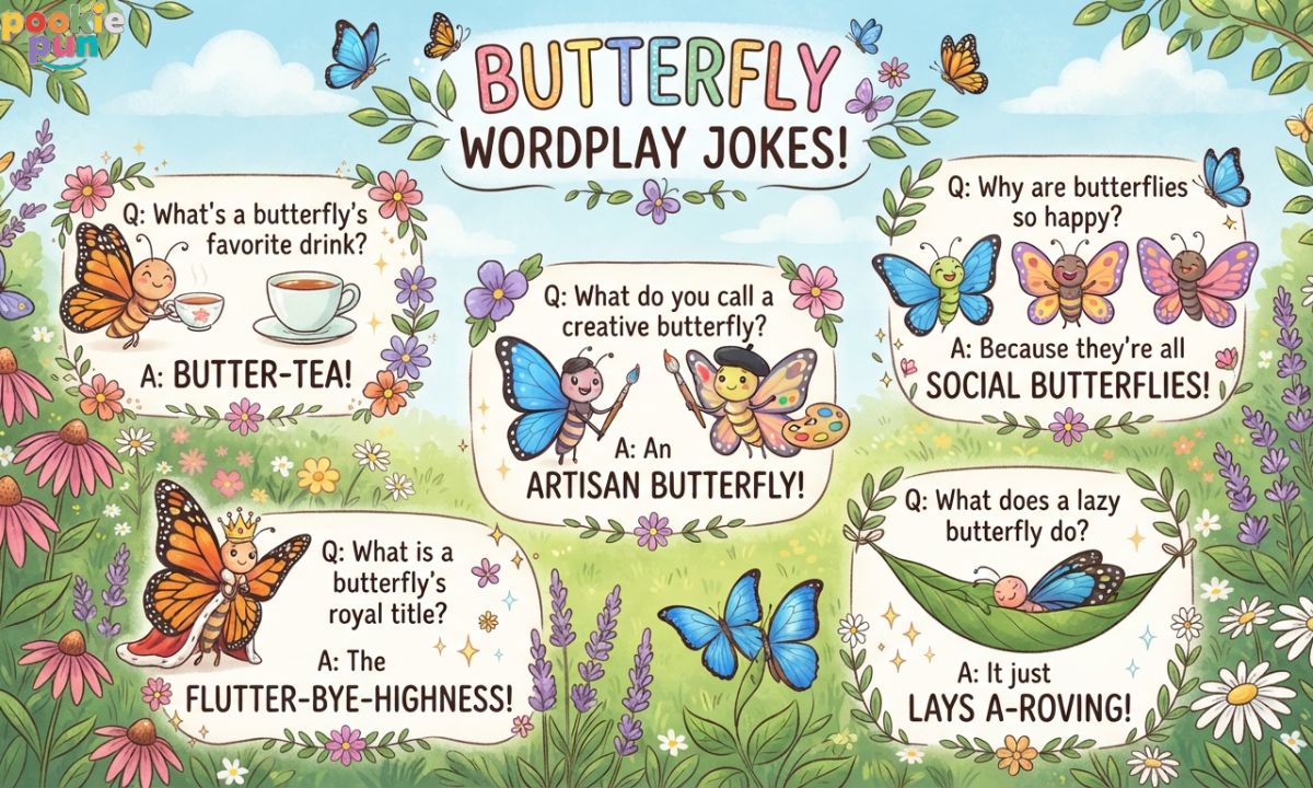 Butterfly-Themed Wordplay Jokes