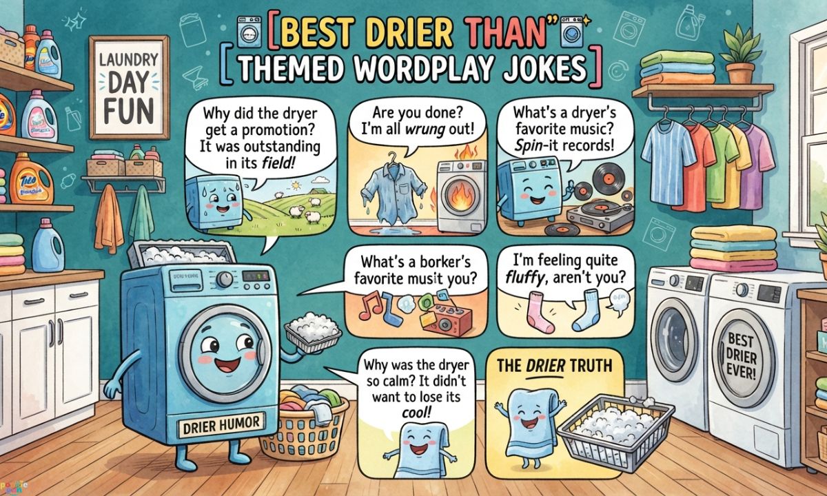 Drier Than Themed Wordplay Jokes
