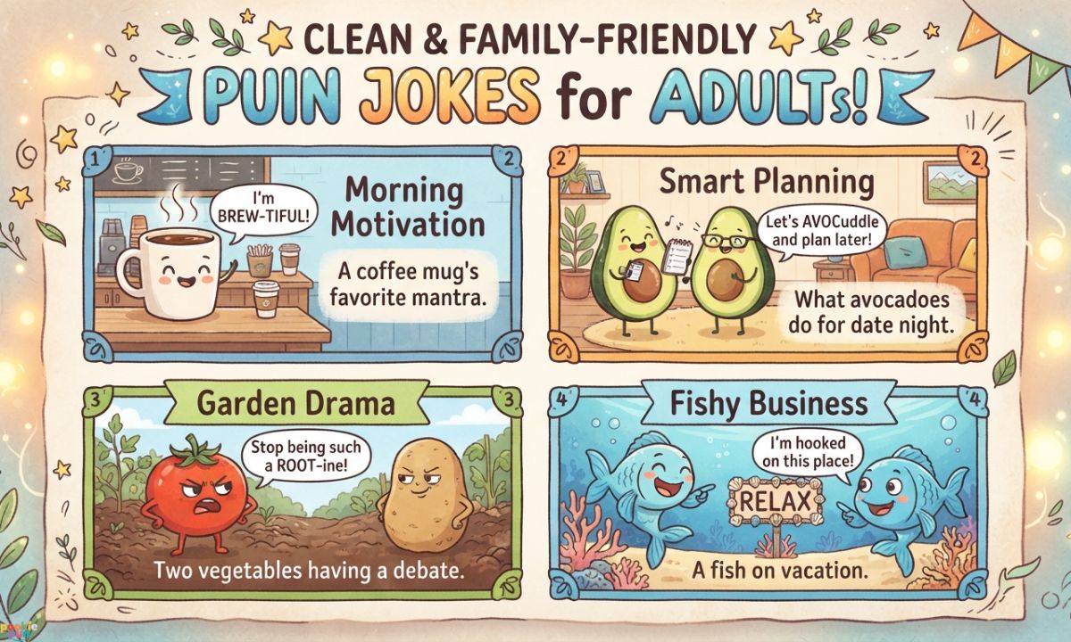 Family-Friendly Pun Jokes for Adults