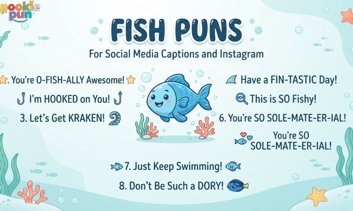 Fish Puns for Social Media Captions 