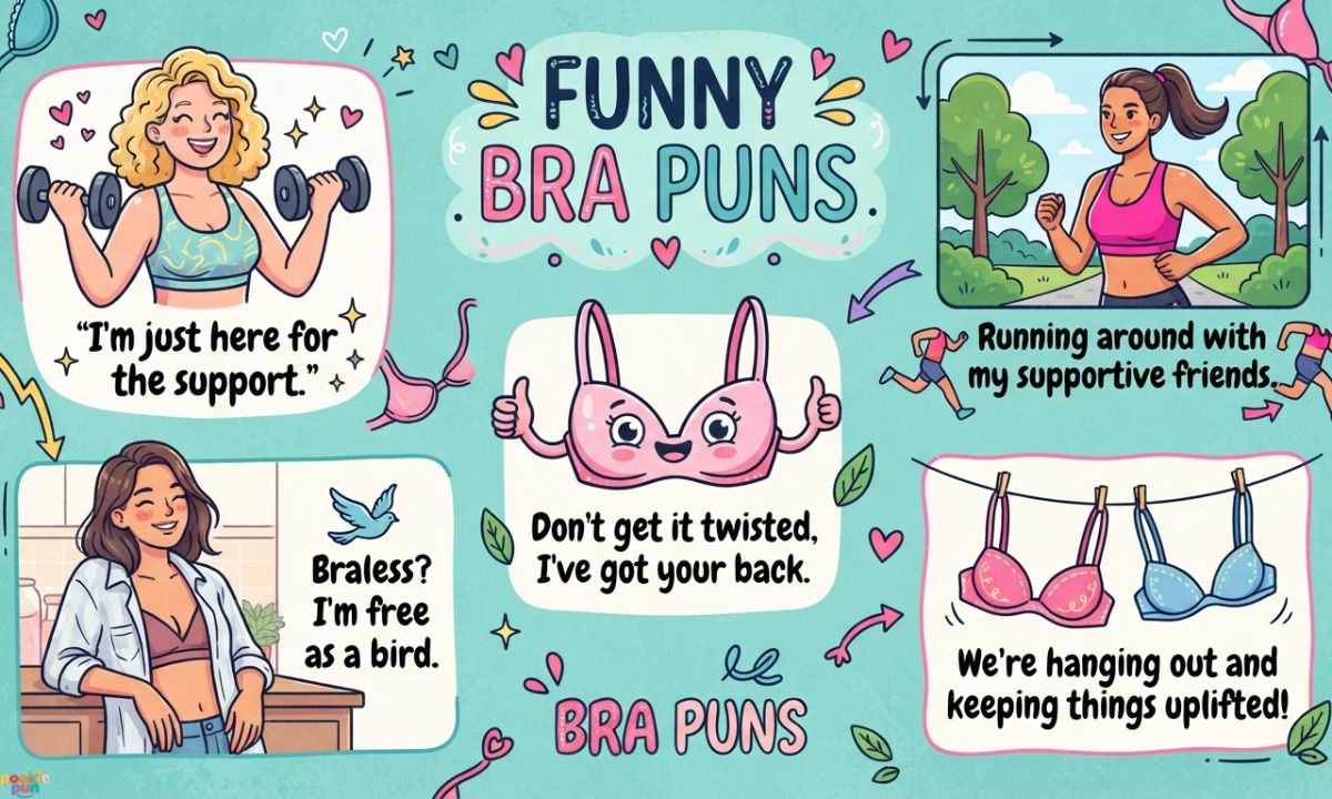 Funny Bra Puns Captions