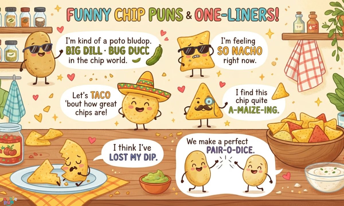Funny Chip Puns One Liners