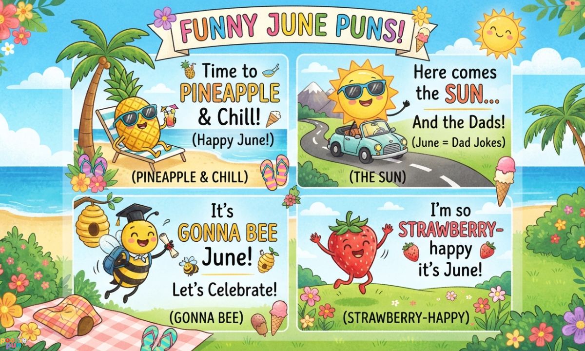 Funny June Puns Captions