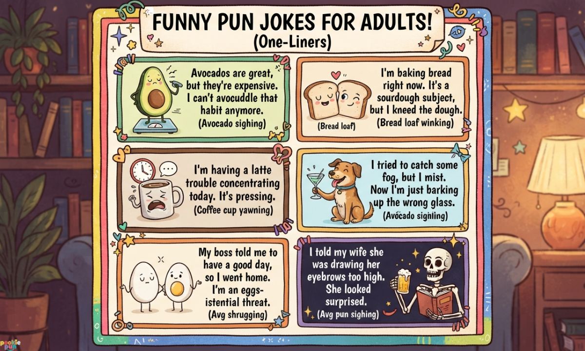 Funny Pun Jokes for Adults One Liners