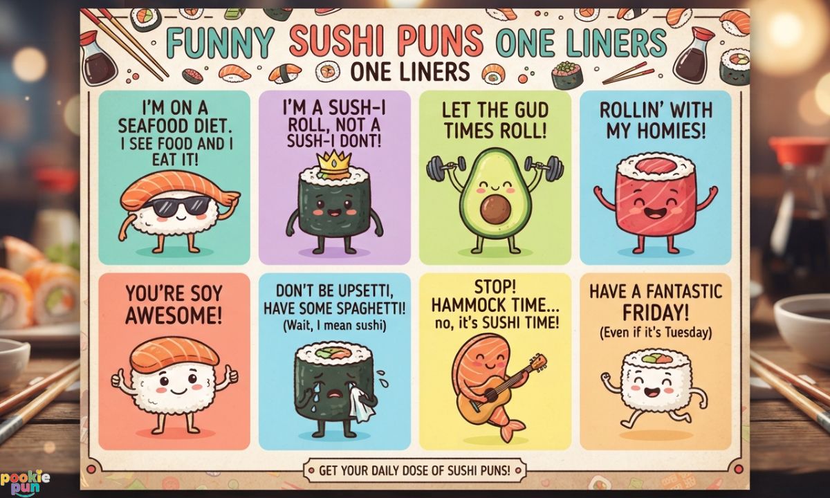 Funny Sushi Puns One Liners