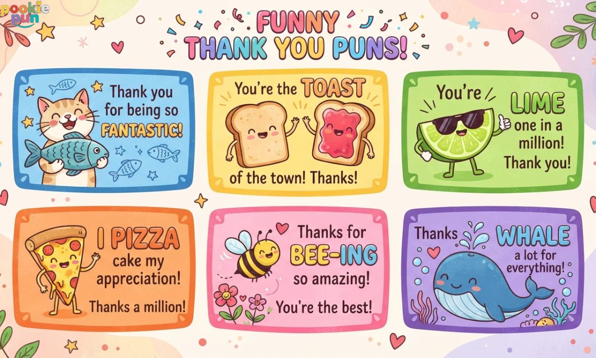 Funny Thank You Puns One Liners