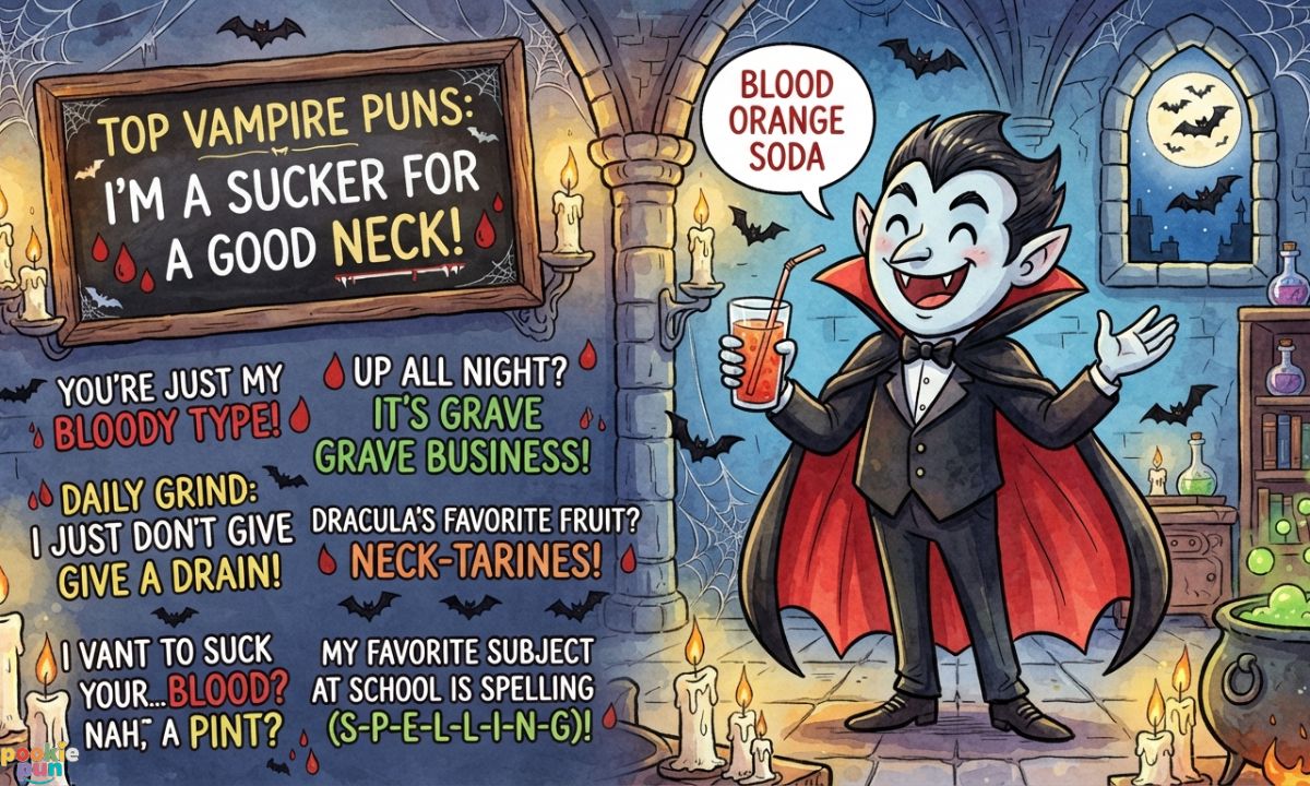 Funny Vampire Puns One Liners
