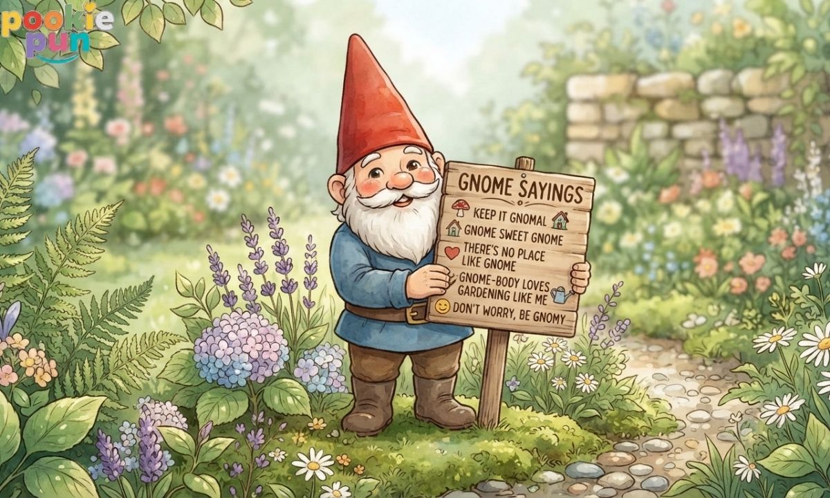 Gnome Sayings puns