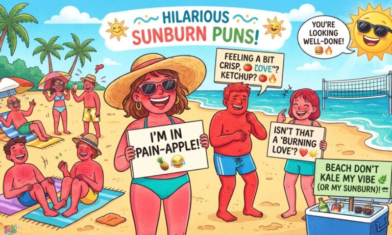 Hilarious Sunburn Puns