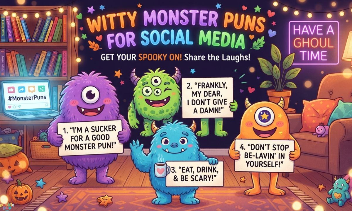 Monster Puns for Social Media