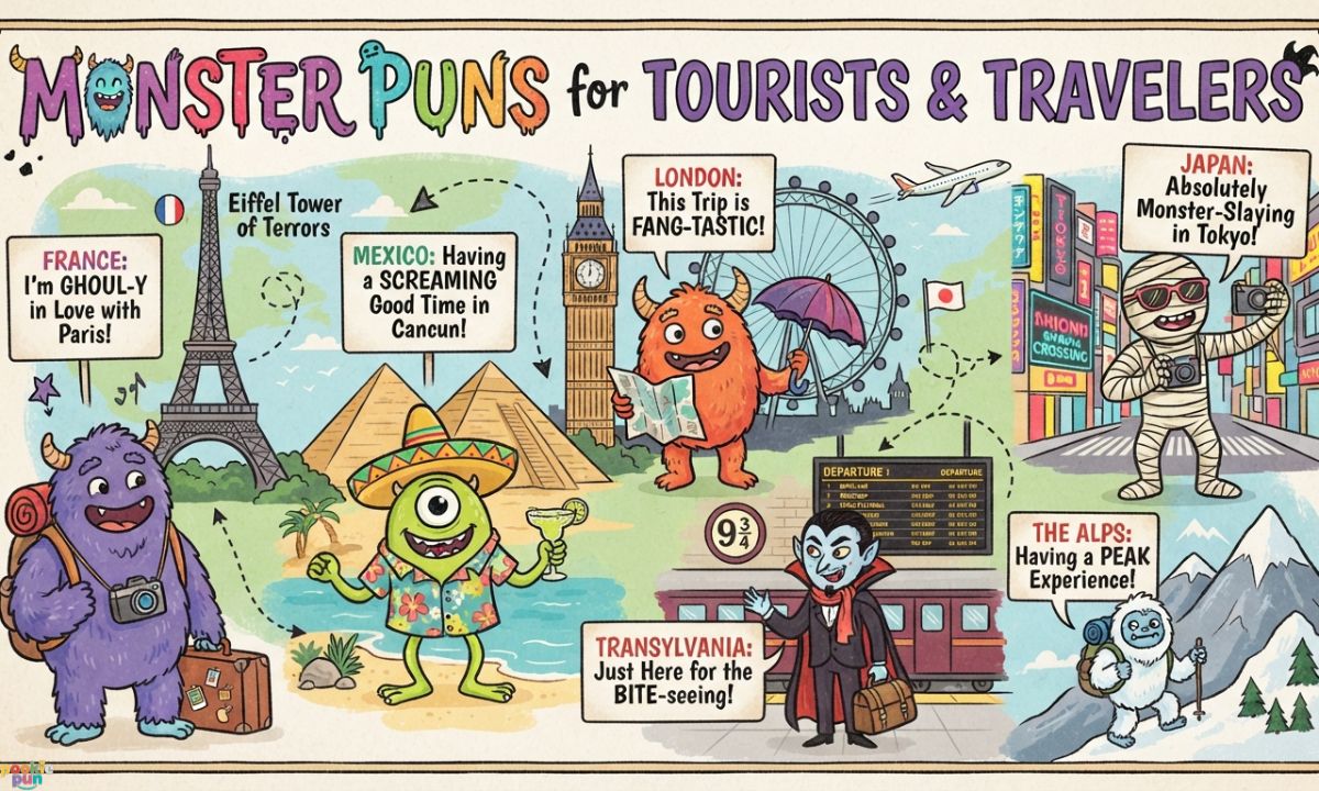 Monster Puns for Tourists
