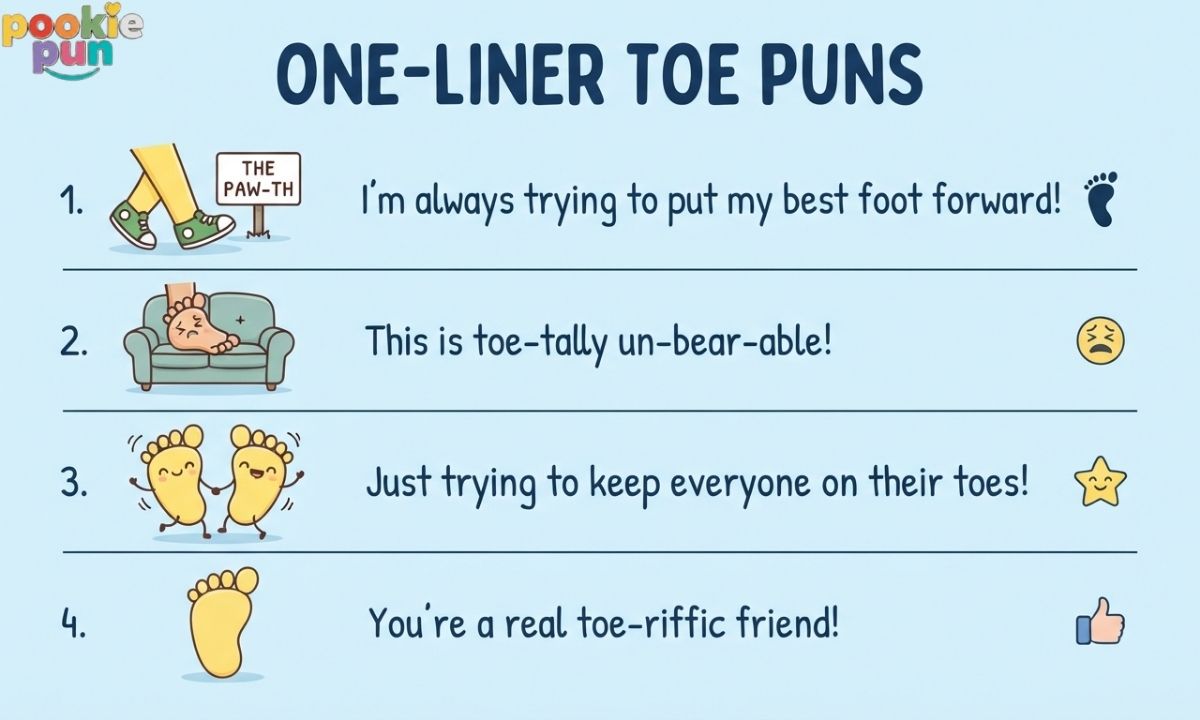 One-Liner Toe Puns
