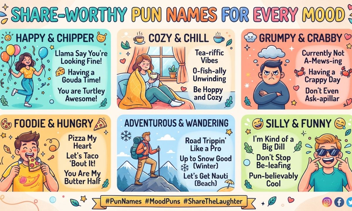 Pun Names for Every Mood