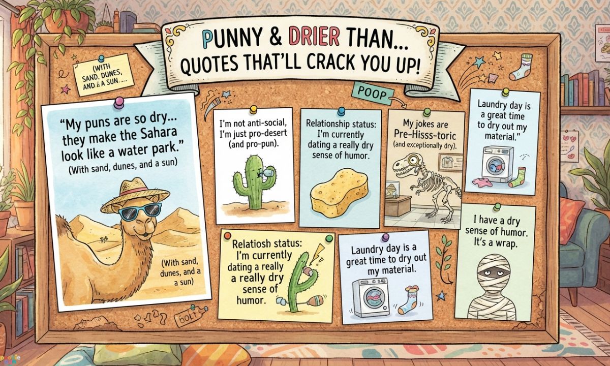 Punny Drier Than Quotes