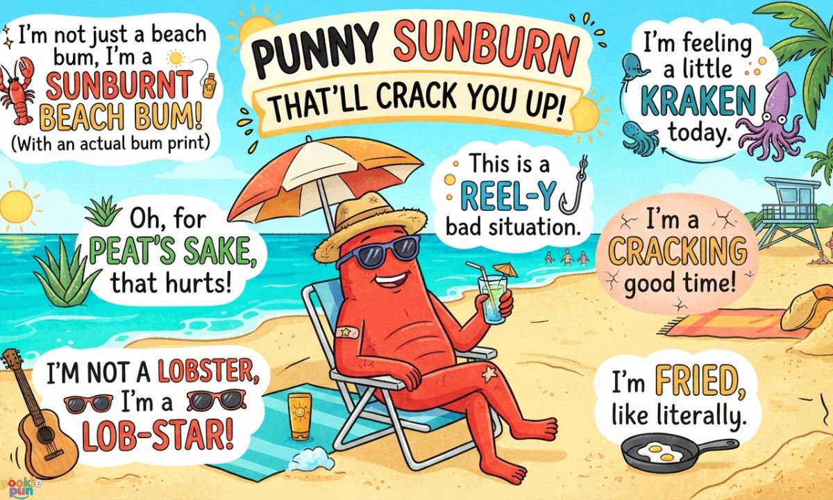 Punny Sunburn Quotes