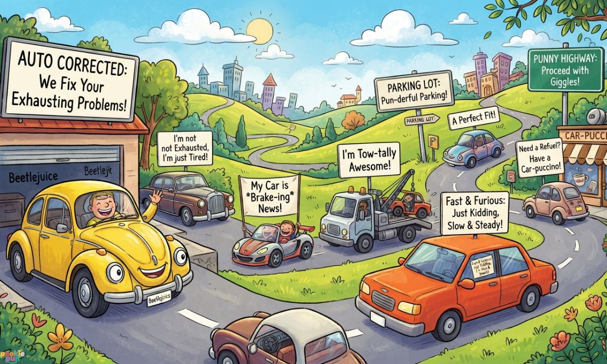 Short Funny Car Puns