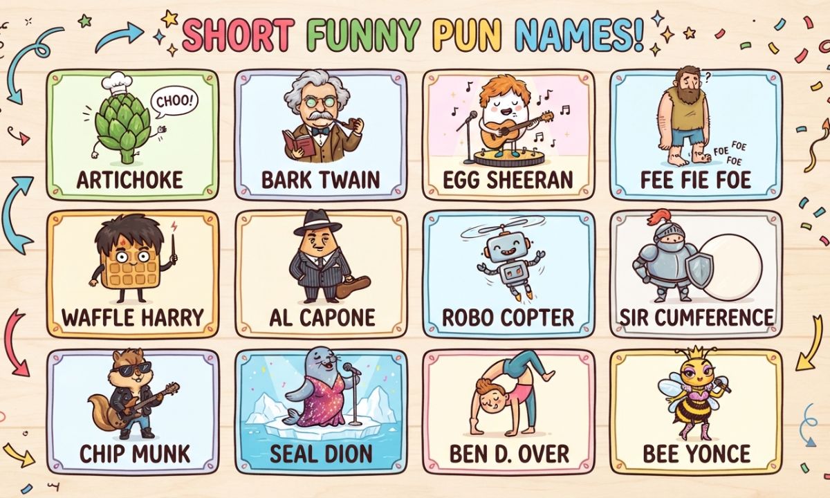 Short Funny Pun Names