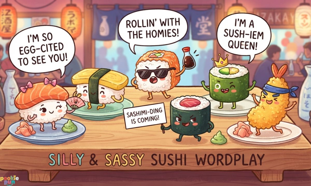 Silly & Sassy Sushi Wordplay