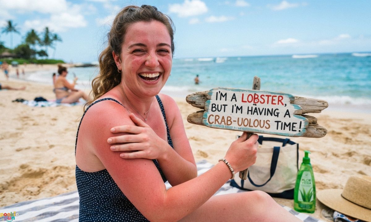 Sunburn Puns for Social Media