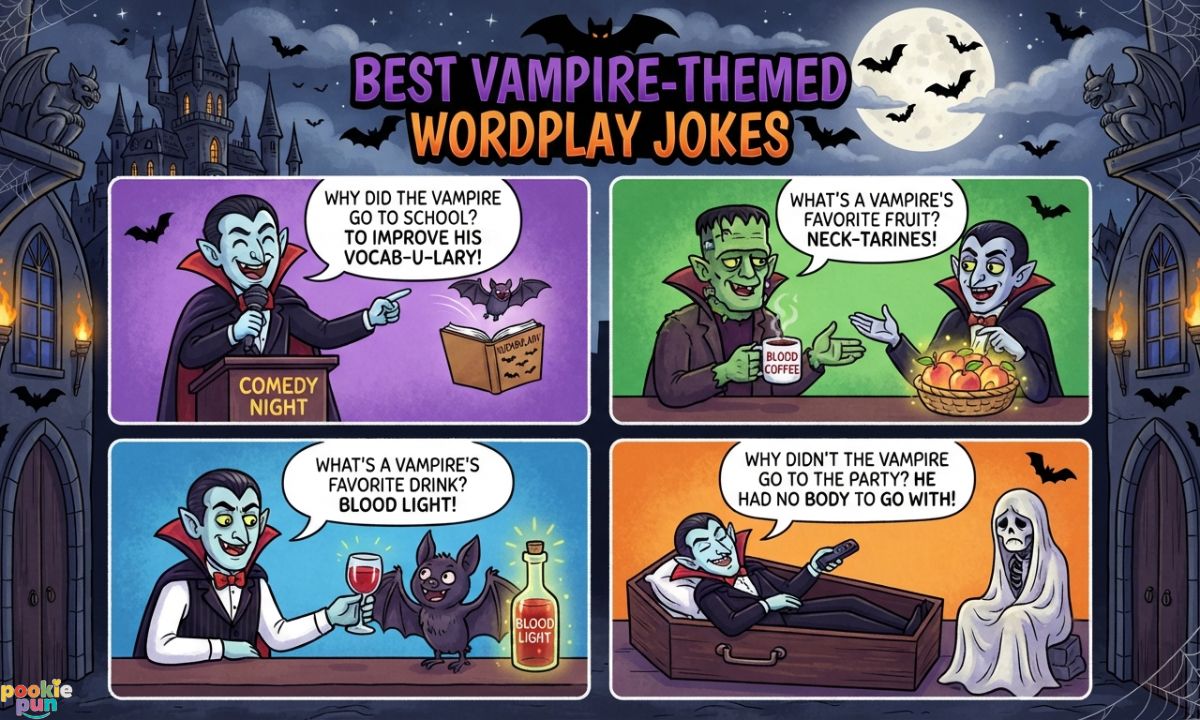 Vampire-Themed Wordplay Jokes