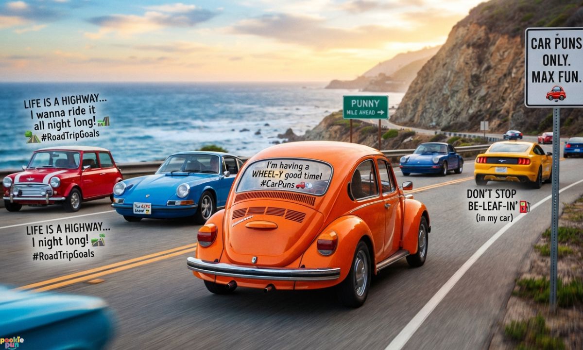 Witty Car Puns for Social Media
