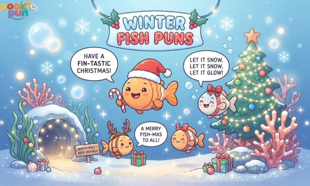 Christmas and Winter Fish Puns
