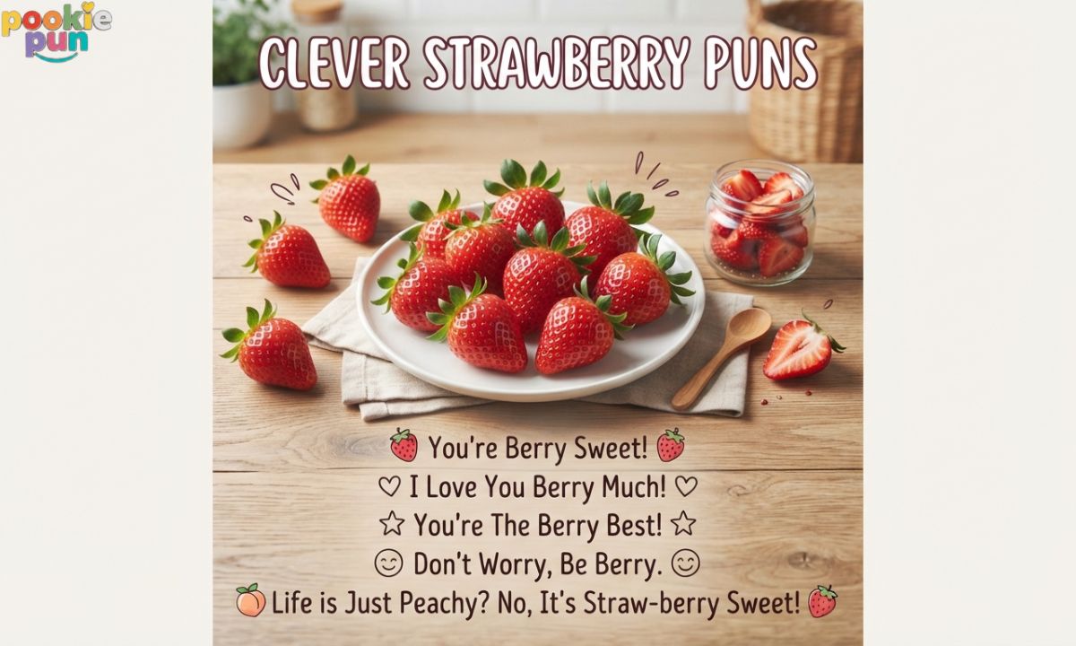 Clever Strawberry Puns for Instagram