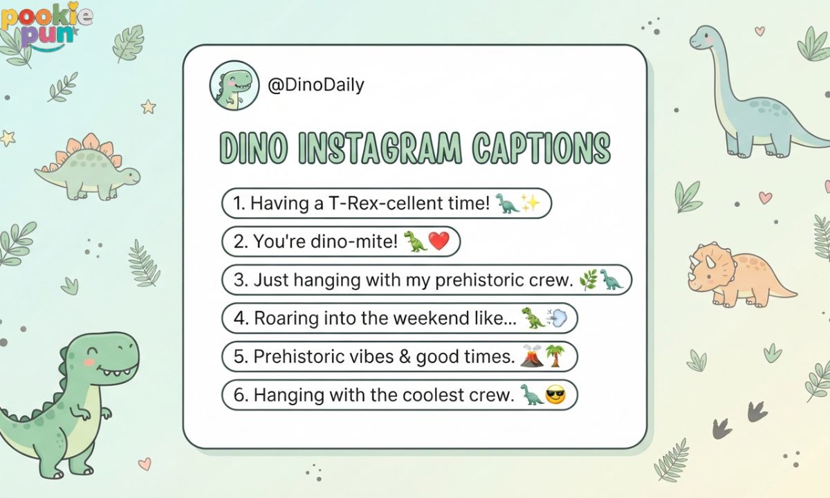 Dino Instagram Captions