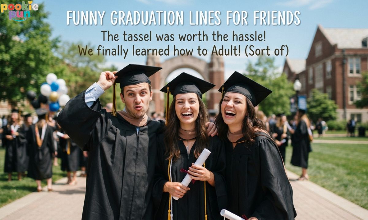 Funny Graduation Lines for Friends