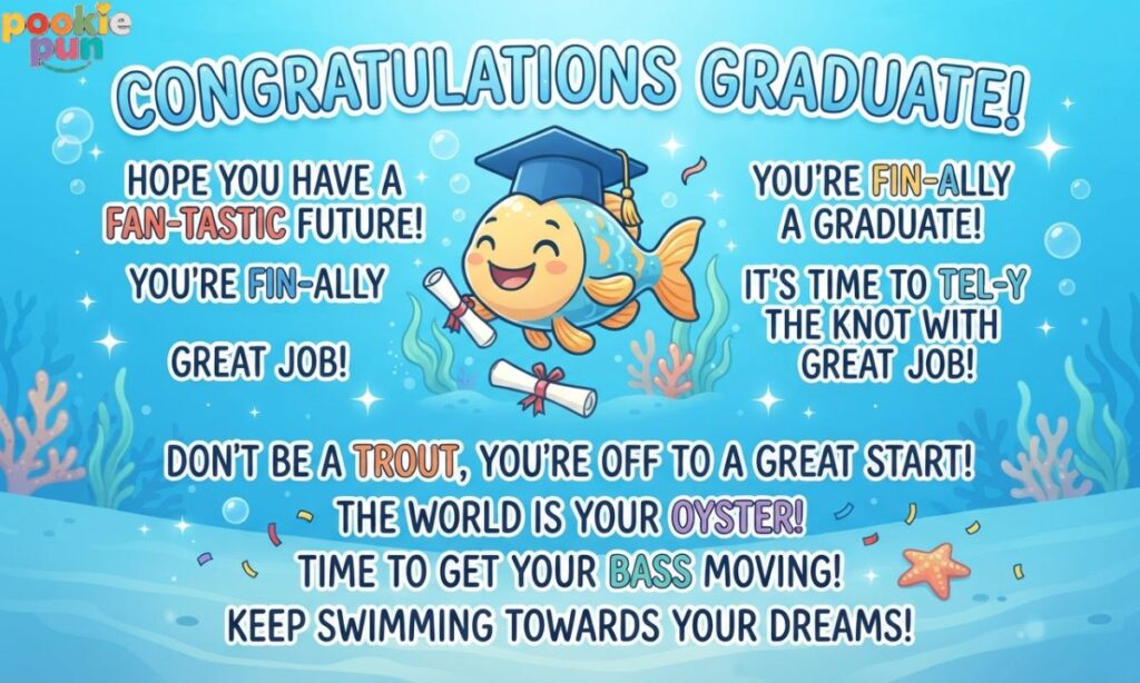 Graduation Fish Puns