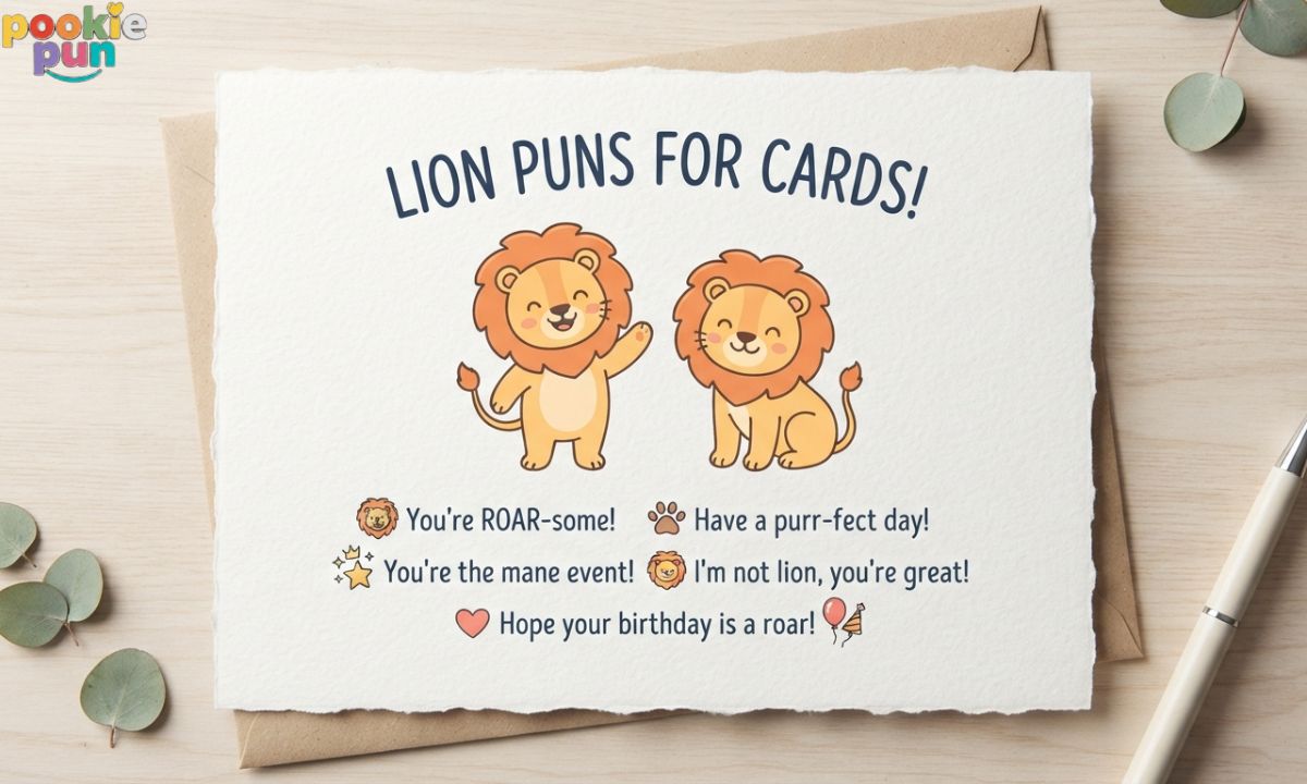 Lion Puns for Cards
