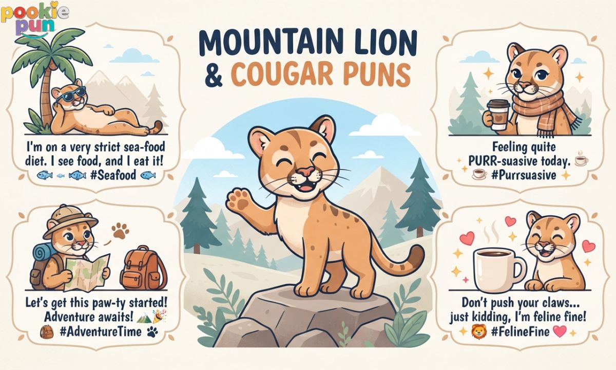 Mountain Lion and Cougar Puns