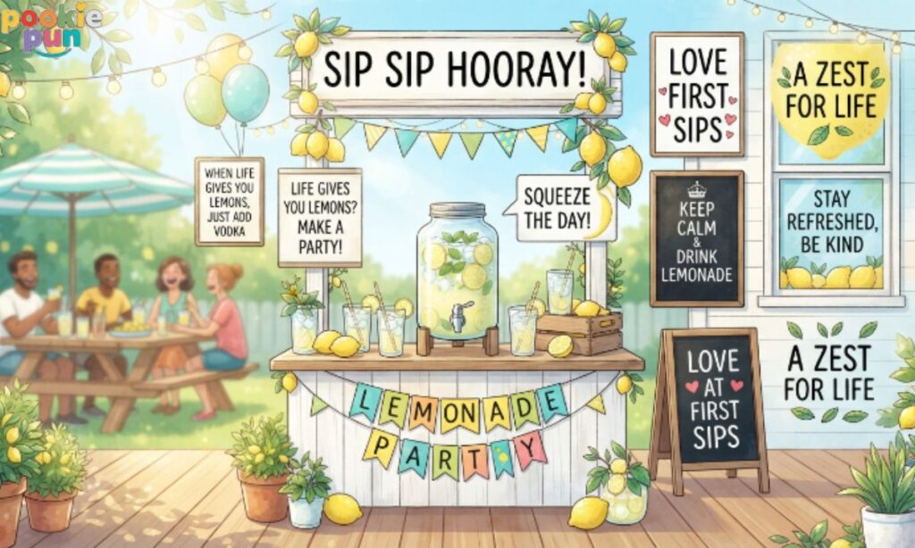 Summer and Lemonade Party Puns